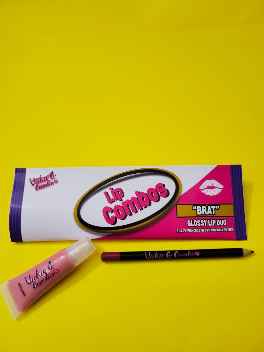 Vickie G. Cosmetics "Lip Combos" Lip Kit | Glossy Lip Combo | Snack Inspired | Limited Bundle