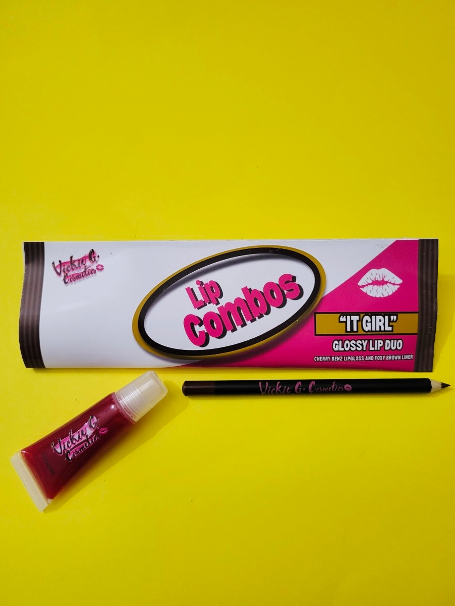 Vickie G. Cosmetics "Lip Combos" Lip Kit | Glossy Lip Combo | Snack Inspired | Limited Bundle