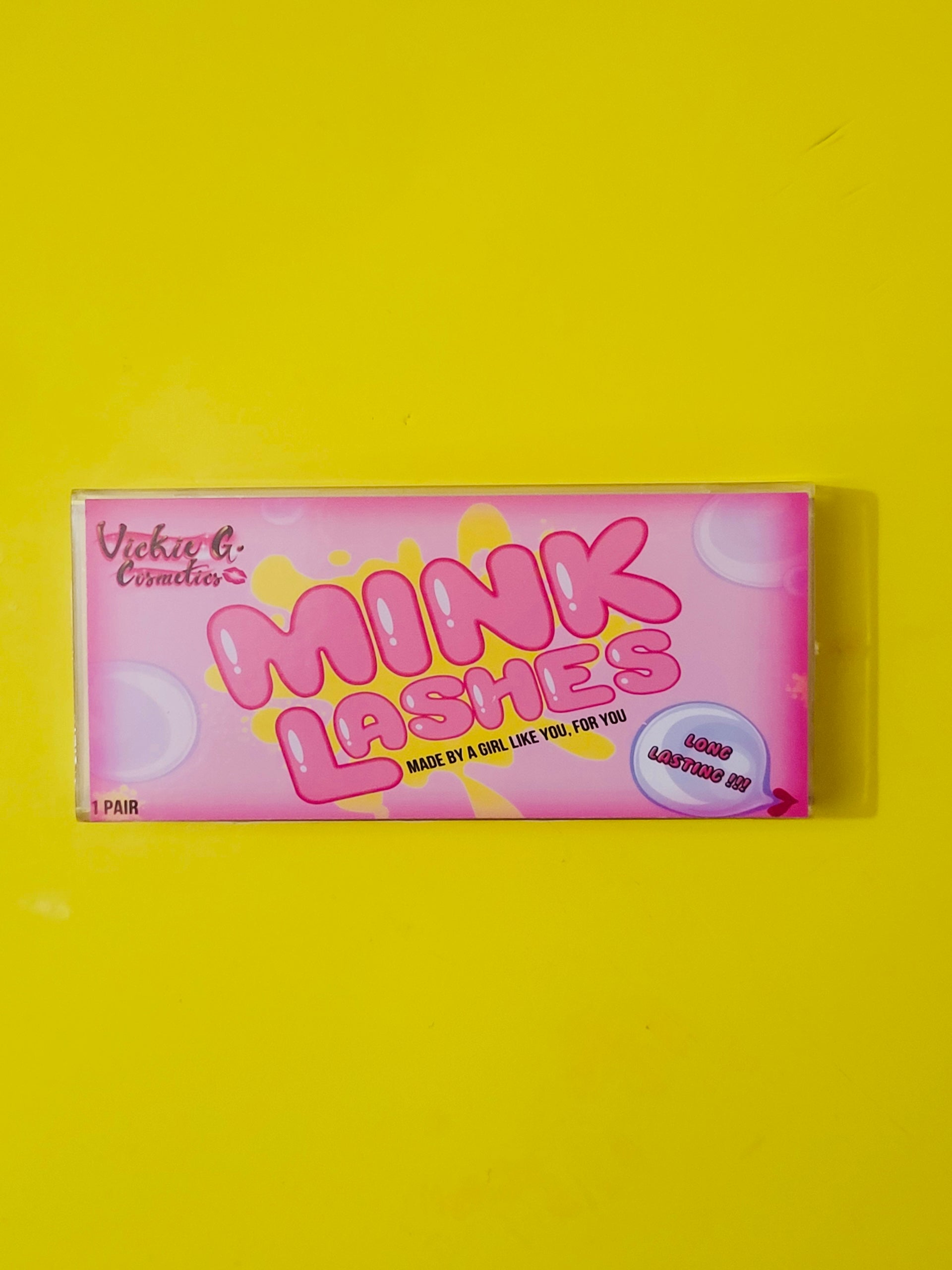 Vickie G. Cosmetics Signature lashes |Bubble Gum Inspired | Strip Eyelashes